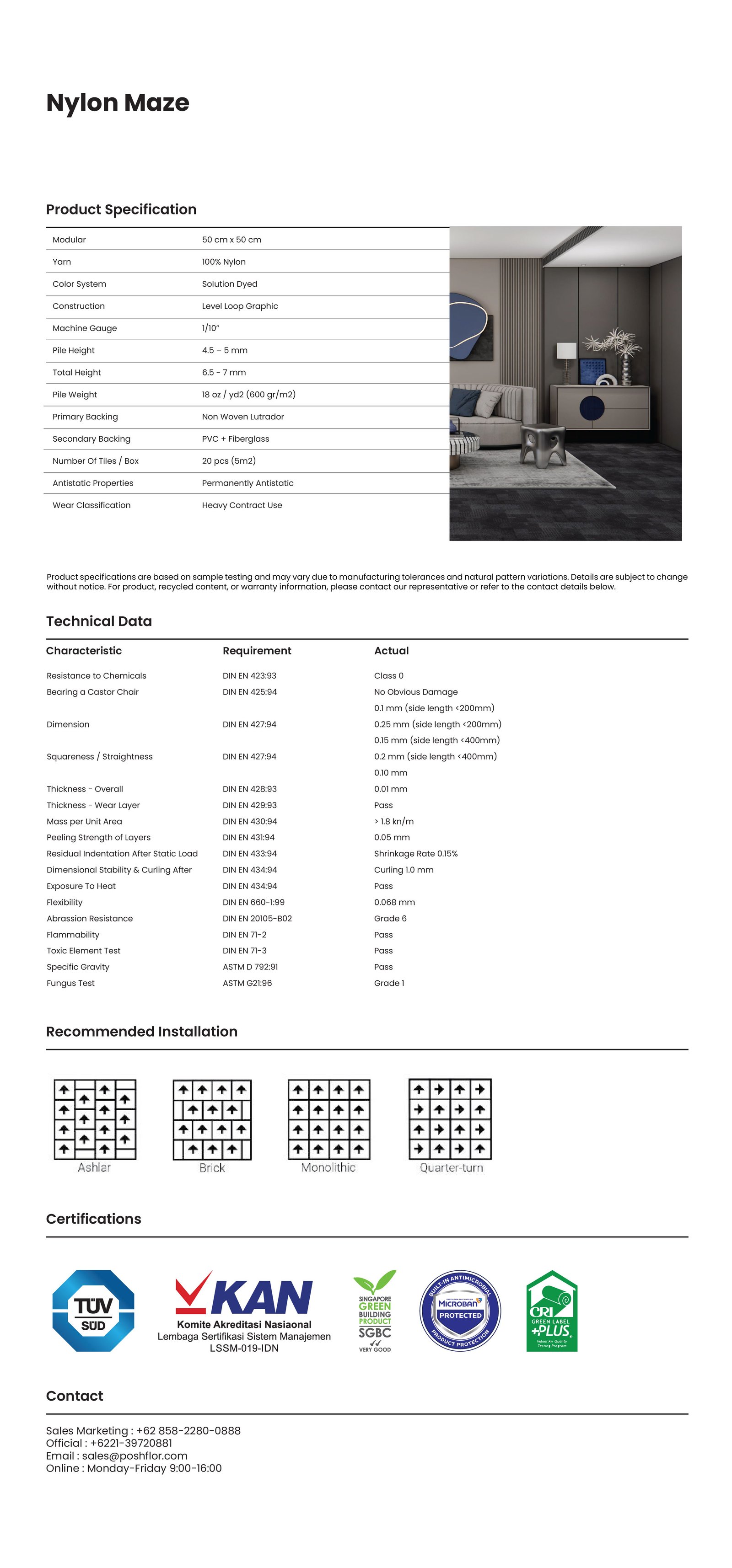 MAZE NYLON specification