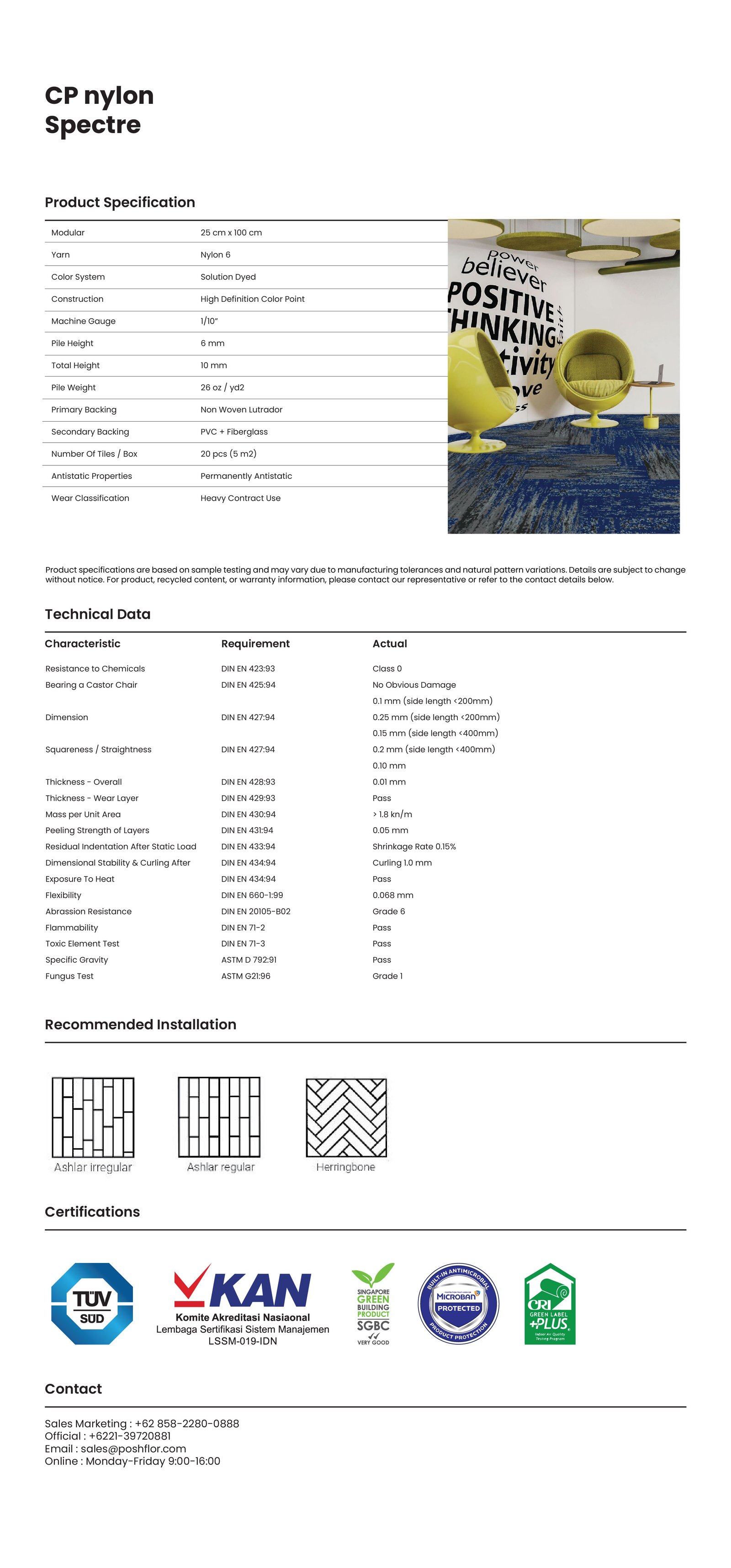 SPECTRE NYLON specification
