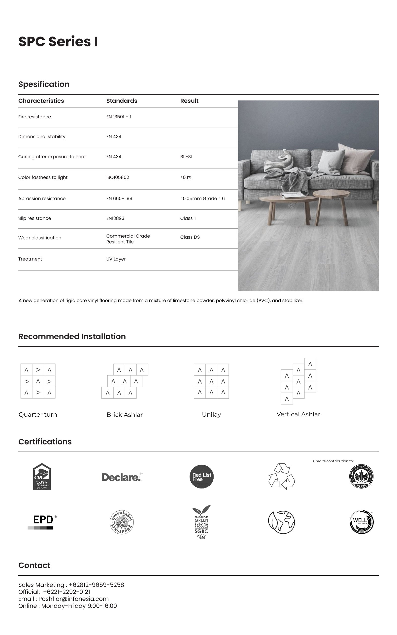 Posh SPC Series I specification